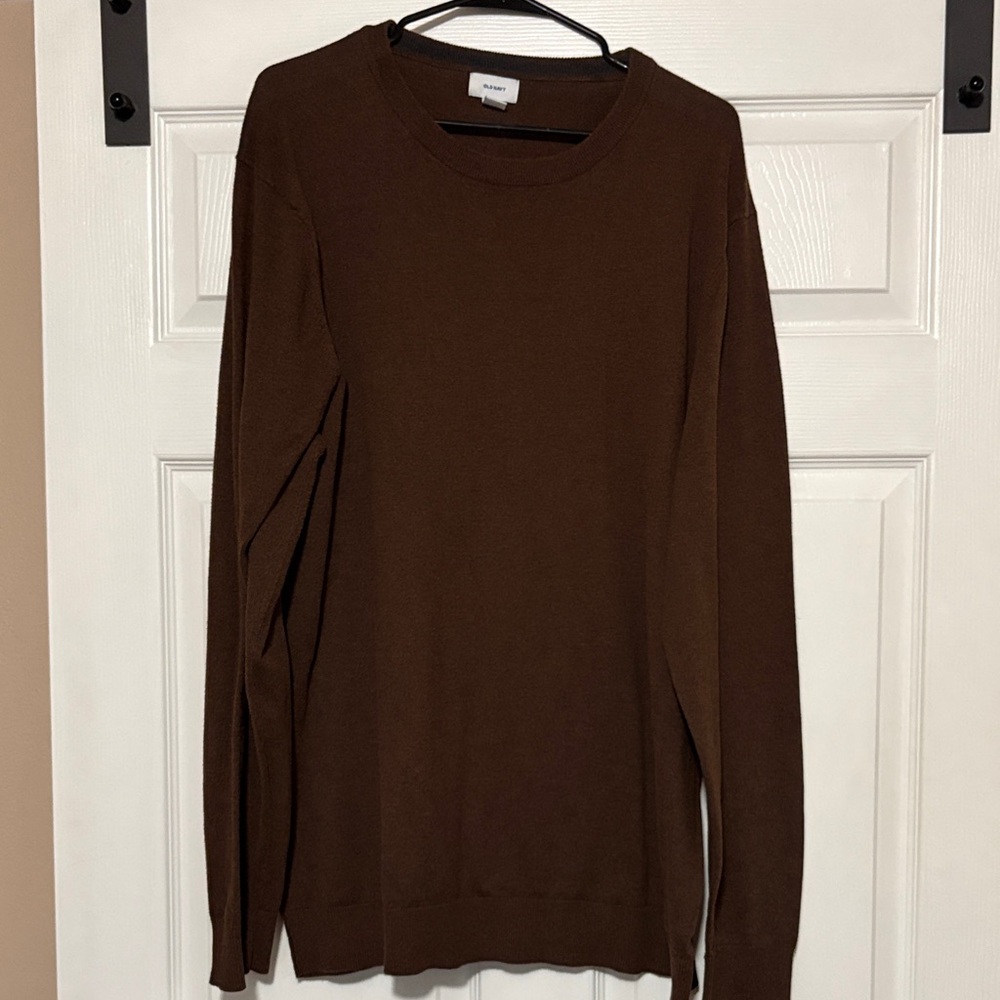 Old Navy Men's Brown Crewneck Sweater